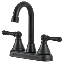 Load image into Gallery viewer, OYMOV RV Bathroom Faucet - 4‘’ Non-Metallic 2-Handle (Bell Shape), Matte Black