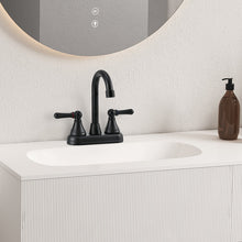 Load image into Gallery viewer, OYMOV RV Bathroom Faucet - 4‘’ Non-Metallic 2-Handle (Bell Shape), Matte Black