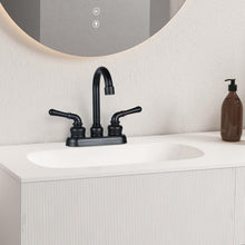 Load image into Gallery viewer, OYMOV RV Bathroom Faucet - 4‘’ Non-Metallic 2-Handle (Teapot Shape), Matte Black