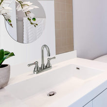 Load image into Gallery viewer, OYMOV RV Bathroom Faucet - 4‘’ Non-Metallic 2-Handle (Bell Shape), Brushed Nickel