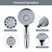 Load image into Gallery viewer, RV Shower Head with Hose - 5-Spray, High Pressure, Drill-free