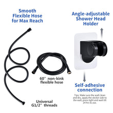 Load image into Gallery viewer, RV Shower Head with Hose - 5-Spray, High Pressure, Drill-free