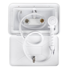 Load image into Gallery viewer, OYMOV RV Exterior Shower Box Kit with Lock for Outside, Outdoor, White