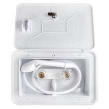 Load image into Gallery viewer, OYMOV RV Exterior Shower Box Kit with Lock for Outside, Outdoor, White