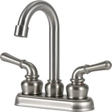 Load image into Gallery viewer, OYMOV RV Bathroom Faucet - 4‘’ 2-Handle (Teapot Shape), Brushed Nickel